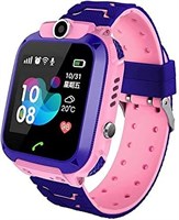 XO Q012 Smart Watch официальный представитель - Q12 Smart Watch Kid Smartwatches Детские часы с 1,44-дюймовым водонепроницаемым трекером Voice Chat Finder и Anti Lost Monitor (розовый) 1000003908