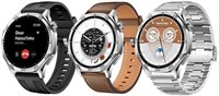 Умные часы HainoTekoGermany RW64 с дисплеем AMOLED, встроенным голосовым помощником, 3 парами ремешков премиум-качества и беспроводным зарядным устройством, разработанные для мужчин и мальчиков (серебристый) 1000003921