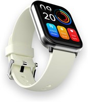 HiFuture ZONE2 1,96-дюймовый IPS-дисплей, Bluetooth-звонки, отслеживание сна и здоровья, фитнес-тренировки, длительное время работы от батареи, водонепроницаемость IP68 - серебристо-белый 1000003930