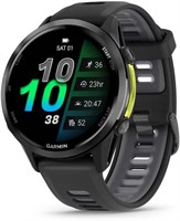 GARMIN Forerunner 970 — Carbon Grey | Премиальные смарт-часы для бега с AMOLED-дисплеем и встроенным светодиодным фонариком | До 15 дней работы от батареи и улучшенная поддержка навигации 1000003939
