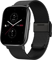 Смарт-часы Amazfit Zepp E Square для здоровья и фитнеса с функцией мониторинга сердечного ритма, SpO2 и быстрого сна, корпус из нержавеющей стали, металлический браслет, цвет черный металлик 1000003953