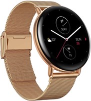 Умные часы Zepp E Circle для здоровья и фитнеса с функцией мониторинга сердечного ритма, SpO2 и быстрого сна, корпус из нержавеющей стали, металлический ремешок, цвет шампанского золота 1000003989