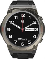 HiFuture FutureGo MIX2 Bluetooth Calling Smartwatch, отслеживание сна и здоровья, фитнес-тренировки, водонепроницаемость IP68, длительное время работы от батареи, 1,96-дюймовый IPS-дисплей - черный 1000004048