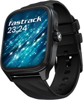 Новые смарт-часы Fastrack Astor FS1 PRO, большой дисплей Super AMOLED (1,97 дюйма, AOD), голосовой помощник на базе искусственного интеллекта, функциональная заводная головка, вызовы SingleSync BT, более 100 спортивных режимов и циферблатов, IP68 (черный) 1000004062