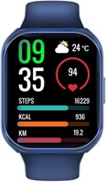 Promate Smart Watch, премиум-браслет для здоровья и фитнеса с Bluetooth 3.0 + BLE 5.2, 2-дюймовым TFT-дисплеем, 7 дней автономной работы, 110+ спортивных режимов, водонепроницаемость IP68 для iPhone, Galaxy, XWATCH-TF2.BLUE 1000004075