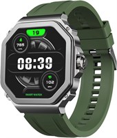 Смарт-часы GRABIT G-Trax с дисплеем AMOLED и функцией звонков по Bluetooth. 1,43-дюймовый дисплей Super AMOLED, возможность звонков по Bluetooth. Аккумулятор емкостью 400 мАч обеспечивает 30 дней работы в режиме ожидания (зеленый) 1000004090
