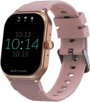 Faster Nerv Watch 2 - HD-дисплей 2,01 дюйма, умные часы для мужчин и женщин - Bluetooth-звонки, пульсометр, артериальное давление, монитор сна и здоровья - фитнес-трекер, умные часы для мужчин и женщин (розовые) 1000004110