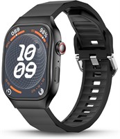 Смарт-часы Pebble Curve с изогнутым дисплеем HD 1,99 дюйма для мужчин и женщин, водонепроницаемость IP67, BT-вызовы, Health Suite, совместимость с Android и iOS, умный калькулятор, голосовой помощник с искусственным интеллектом, цвет Jet Black 1000004111