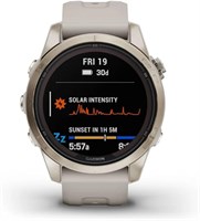 GARMIN FENIX 7S PRO - SAPPHIRE SOLAR EDITION-SOFT GOLD СО СВЕТЛО-ПЕСОЧНЫМ РЕМЕШКОМ 1000004147
