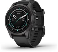 GARMIN EPIX PRO (GEN 2) SAPPHIRE EDITION- 42 ММ - УГЛЕРОДНО-СЕРЫЙ DLC-ТИТАНОВЫЙ С ЧЕРНЫМ СИЛИКОНОВЫМ РЕМЕШКОМ 1000004151