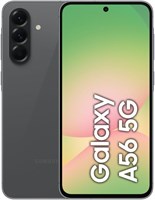 Samsung Galaxy A56 5G, Android-смартфон, 128 ГБ памяти, 8 ГБ ОЗУ, великолепный графитовый корпус, 6 обновлений ОС, большой дисплей, длительное время работы от батареи 1000004194