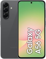 Samsung Galaxy A56 5G, Android-смартфон, 256 ГБ памяти, 12 ГБ ОЗУ, 6 обновлений ОС, большой дисплей, длительное время работы от батареи (международная версия) (Awesome Graphite) 1000004402