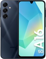Samsung Galaxy A16 Dual-SIM 256 ГБ ROM + 8 ГБ RAM (только GSM | без CDMA) Разблокированный на заводе 5G смартфон (синий черный) - международная версия 1000004407
