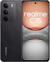 Смартфон realme C75, две SIM-карты, 8 ГБ ОЗУ + 256 ГБ памяти, аккумулятор 6000 мАч, дисплей FHD+ 6,72 дюйма, двойная камера 50 МП, 4G LTE, гарантия 12 месяцев — международная версия (Storm Black) 1000004418