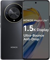HONOR Magic6 Lite, мобильные телефоны без SIM-карт, смартфон 5G, 8 ГБ + 256 ГБ, 6,78-дюймовый дисплей с защитой от падения и частотой обновления 120 Гц, тройная задняя камера 108 МП, аккумулятор 5300 мАч, две SIM-карты, Android 13, темно-черный 1000004449