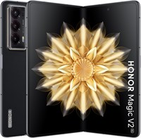 Honor Magic V2 5G — самый тонкий складной смартфон, 16 ГБ ОЗУ + 512 ГБ ПЗУ, двойной LTPO OLED-дисплей с частотой обновления 120 Гц, флагманский процессор Snapdragon 8 Gen 2 (4 нм), камеры 50+20+50 МП с оптической стабилизацией изображения, черный (PU) 1000004505