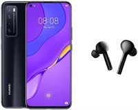 Смартфон Huawei nova 7 5G Kirin 985 SOC 64 МП AI Quad Camera полноэкранный дисплей 32 МП фронтальная камера на экране 8 ГБ ОЗУ + 256 ГБ ПЗУ Аккумулятор 4000 мАч 40 Вт SuperCharge - черный + Freebuds Lite 1000004586