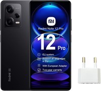 Xiaomi Redmi Note 12 Pro 5G, Dual Sim 50MP камера MediaTek Dimensity 1080 120Hz Pro AMOLED дисплей 67W Turbo Charge (12 ГБ+256 ГБ, черный оникс) 1000004659