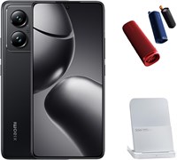Xiaomi 14T Pro 5G Mobile, Titan Black (12 ГБ ОЗУ+1 ТБ) | MediaTek 9300+ | 6,67-дюймовый Amoled-дисплей с частотой 144 Гц | Тройная камера Leica 50+50+12 МП, фронтальная камера 32 МП | Бесплатное беспроводное зарядное устройство и динамик Xiaomi 50 Вт 1000004674