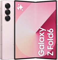 Смартфон Samsung Galaxy Z Fold6 AI, 12 ГБ ОЗУ, 256 ГБ памяти, розовый, Android-смартфон, 50-мегапиксельная камера, большой экран, многозадачность, S Pen, длительное время работы от батареи, версия для ОАЭ 1000004736