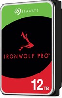 Seagate IronWolf Pro, 12 ТБ, внутренний жесткий диск Enterprise NAS –CMR 3,5 дюйма, SATA 6 Гбит/с, 7200 об/мин, кэш 256 МБ для сетевого RAID-хранилища (ST12000NT001) 1000004770