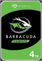 Внутренний жесткий диск Seagate BarraCuda 4 ТБ HDD - 3,5 дюйма Sata 6 Гбит/с 5400 об/мин 256 МБ кэш для настольного компьютера ПК ноутбука (ST4000DM004) 1000004783