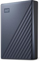 Портативный внешний жесткий диск WD Western Digital My Passport Ultra Blue емкостью 5 ТБ, совместимый с USB-C и USB 3.1 - BFTM0050BBL-WESN 1000004781