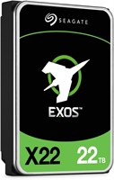 Жесткий диск корпоративного класса Seagate Exos X22 22 ТБ 3,5 дюйма, внутренний SATA 6 Гбит/с 512E/4K 7200 об/мин, кэш 512 МБ - ST22000NM001E 1000004780