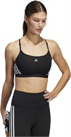 Спортивный бюстгальтер Adidas женский взрослый Adidas Aeroreact Training Light-support с тремя полосками (упаковка 1 шт.) 1000004834