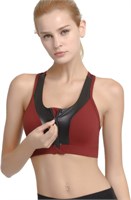 Нижнее белье Ropa Женский спортивный бюстгальтер с застежкой-молнией спереди Беспроводной послеоперационный бюстгальтер для занятий активной йогой Спортивные бюстгальтеры 1000004858