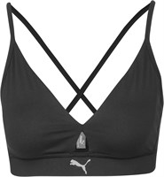Женский спортивный бюстгальтер Puma из полиэстера с косточками Classic (52222801_Черный) 1000004893