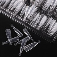 brunson 120Pcs Dual Nail Forms Shape Gel Nail Extension Mold с 10Pcs 12 размеров Nail Tips Clips для геля Quick Building, Dual System Nail Form Molds Transparent Nail Clips для акриловых ногтей DIY Salon 1000004962