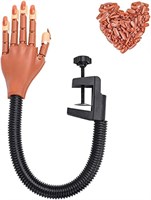 brunson Professional Nail Hand Trainer, Практика Подвижная и Гибкая Манекен Рука для Маникюра Обучение Искусственному Искусству Ногтей Для Наращивания Акриловых Ногтей, Искусственные Ногти, Инструменты Для Искусственного Ногтя, Дизайн Ногтей Сделай Сам 1000005004