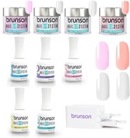 Набор для ногтей Dip Powder, стартовый набор из 10 штук, набор для нанесения пудры на ногти, набор жидких пудр с базой и верхним покрытием, активатор для начинающих и профессионалов, инструменты для ногтей 1000005096
