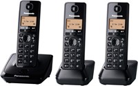 Panasonic ЦИФРОВОЙ БЕСПРОВОДНОЙ ТЕЛЕФОН С 3 НАУШНИКАМИ KXTG2713, черный, KX-TG2713UE1 1000005141