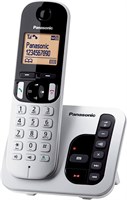 Беспроводной телефон Panasonic DECT с цифровым автоответчиком, блокировкой ложных вызовов, 1 трубкой, сертифицирован в ОАЭ - KX-TGC220UE1 (серебристый) 1000005142