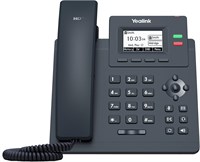 Yealink SIP-T31P IP-телефон начального уровня с питанием по Ethernet, 2 линиями, HD-голосом и 2,3-дюймовым графическим ЖК-дисплеем с подсветкой (132 x 64 пикселей) - черный 1000005149