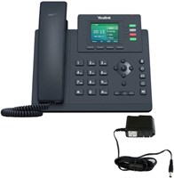 IP-телефон Yealink T33G - В комплект входит адаптер питания - 4 учетных записи VoIP. Цветной дисплей 2,4 дюйма. Двухпортовый Gigabit Ethernet 1000005153