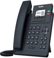 IP-телефон Yealink SIP-T31P - проводной/беспроводной - проводной - с возможностью крепления на стену - классический серый 1000005170