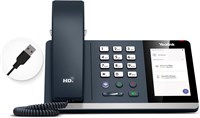 Телефонная трубка Yealink MP50 USB сертифицирована для Microsoft Teams, Skype для бизнеса, встроенный Bluetooth превращает мобильный телефон в настольный телефон, работает на ПК, НЕ поддерживает регистрацию учетной записи SIP в системе VoIP 1000005174