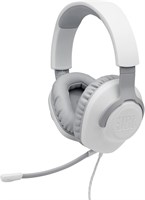 Проводная игровая гарнитура Jbl Quantum 100 с накладными наушниками и съемным микрофоном с функцией голосовой фокусировки, фирменный звук Quantumsound, легкое оголовье, амбушюры из пеноматериала с эффектом памяти, совместимость с ПК и игровой консолью - б 1000005183
