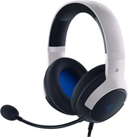 Проводная игровая гарнитура Razer Kaira X с лицензией PlayStation: 50-миллиметровые динамики, кардиоидный микрофон Hyperclear, амбушюры из пеноматериала с эффектом памяти, элементы управления на гарнитуре, для PlayStation, PS5, PS4, ПК, Mac, мобильных уст 1000005185