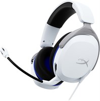 HyperX Cloud Stinger 2 Core — игровая гарнитура для Playstation, легкая полноразмерная гарнитура с микрофоном, функцией поворота для отключения звука, 40-мм динамики — белая 1000005190