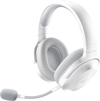 Беспроводная игровая и мобильная гарнитура Razer Barracuda X: ПК, Playstation, Switch, Android, iOS: модель 2022 г. 2,4 ГГц + Bluetooth Легкий вес 250 г 40-миллиметровые динамики Аккумулятор 50 ч - Mercury White 1000005196