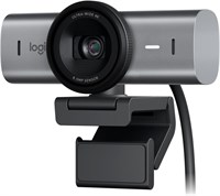 Веб-камера Logitech MX Brio Ultra HD 4K для совместной работы и потоковой трансляции, 1080p при 60 кадрах в секунду, два микрофона с шумоподавлением, режим показа, USB-C, защитная крышка для веб-камеры, поддержка Microsoft Teams, Zoom, Google Meet — цвет  1000005358