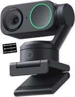 Insta360 Link 2 — веб-камера PTZ 4K с сенсором 1/2", отслеживанием на базе искусственного интеллекта, управлением жестами, HDR, микрофоном с шумоподавлением. Веб-камера для ноутбука, прямые трансляции, игры, видеокамера работает с Zoom, Teams и Twitch. 1000005401