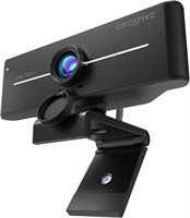Веб-камера Creative Live! Cam Sync 4K UHD USB с компенсацией фоновой засветки, частотой кадров до 40 кадров в секунду, широкоугольным объективом 95°, защитным объективом, встроенными микрофонами, поддержкой технологии Plug & Play для ПК и Mac 1000005404