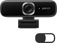 Веб-камера Anker PowerConf C300 Smart Full HD, кадрирование и автофокусировка на базе искусственного интеллекта, разрешение 1080p, микрофоны с шумоподавлением, регулируемый угол обзора, HDR, 60 кадров в секунду, коррекция низкой освещенности, сертификация 1000005431