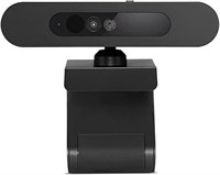Веб-камера Lenovo 500 FHD, 1080p, видеокамера для телеконференций для настольных ПК и ноутбуков, Windows Hello, цифровой зум, широкоугольный объектив с функцией наклона и панорамирования, защитная шторка, USB-C, GXC0X89769, черная 1000005447