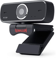 Веб-камера Redragon GW600 FOBOS [720P] со встроенным двойным микрофоном, вращение на 360 градусов — 2.0 USB Skype для компьютера 1000005486